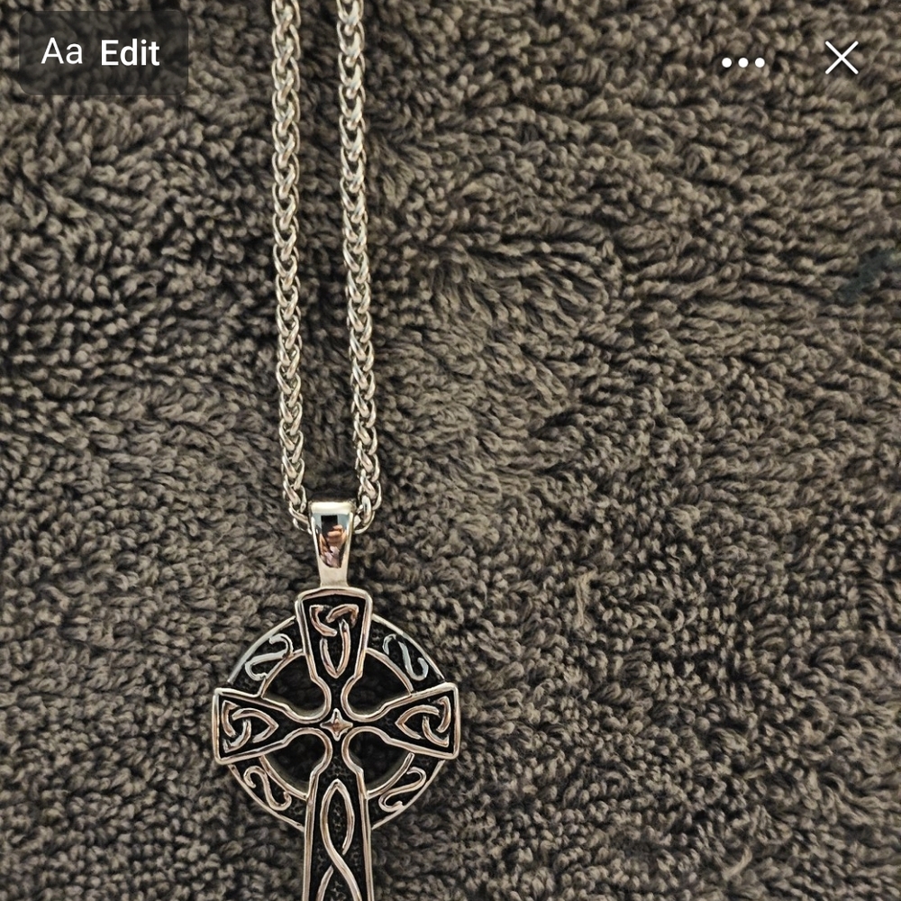 Celtic Cross Pendant Necklace